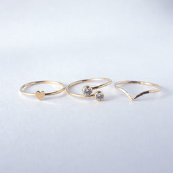 送料無料【14kgf】愛ハートリング／プレーン（9・12・14・16号） 7枚目の画像