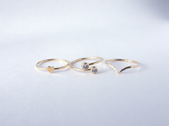 送料無料【14kgf】愛ハートリング／プレーン（9・12・14・16号） 7枚目の画像