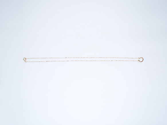 送料無料 *再販*【14kgf】三日月ネックレス（ホースシュー型） / 槌目 / mini  ゴールドシンプル 幸運馬蹄 5枚目の画像