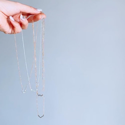 送料無料 *再販*【14kgf】三日月ネックレス（ホースシュー型） / 槌目 / mini  ゴールドシンプル 幸運馬蹄 9枚目の画像