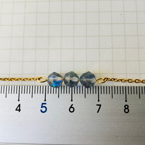 スターカット＊ルナフラッシュの3連ネックレス＊* ネックレス  