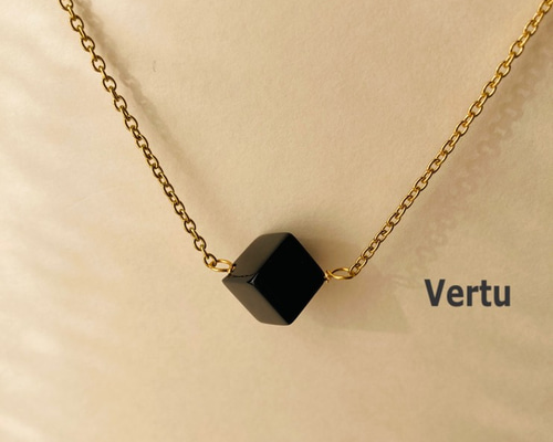 美品【ブラックオニキス✤大きなドロップカット】ヴィンテージネックレス 925刻印 29233208030_2.jpg?v=1747915424