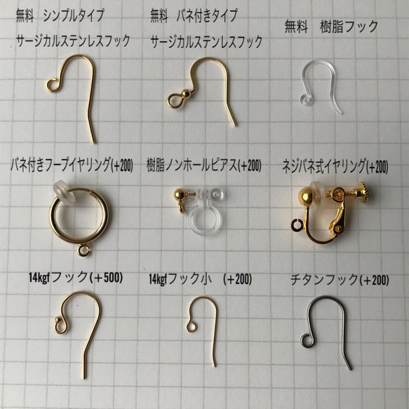 再販)オーバルカット＊クリソコラのひと粒ピアス 7枚目の画像