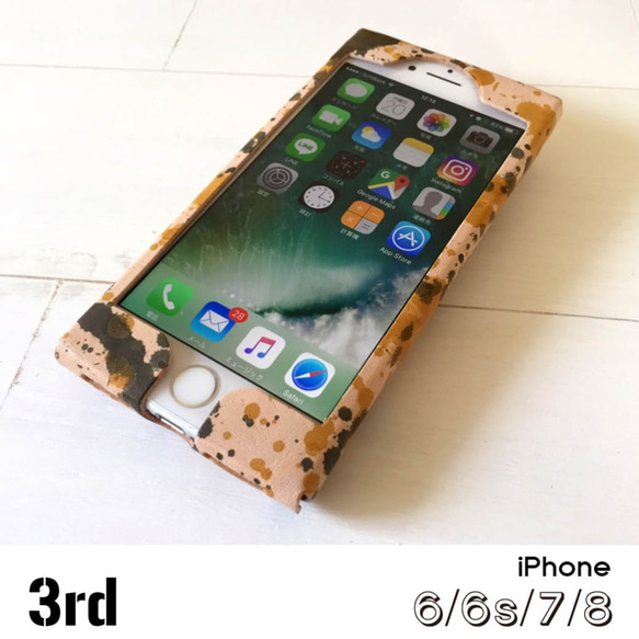 【現品SALE】iPhoneケース『3rd』（iphone6/6s/7/8）｜drop三毛猫 2枚目の画像