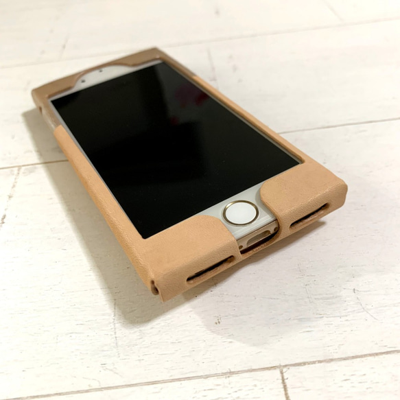 【現品SALE】iPhoneケース『3rd』（iphone6/6s/7/8）｜ツートンシルバー 4枚目の画像