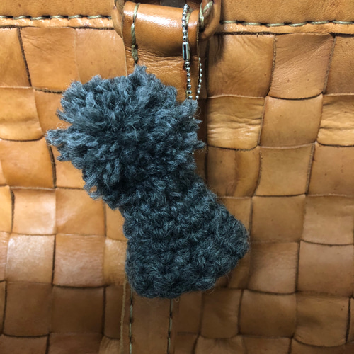 ミニチュア帽子ストラップ グレー バッグチャーム mmzk * kobo 通販