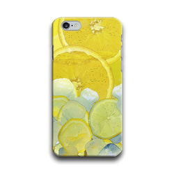 【受注生産】Juicy ice lemon《側表面印刷スマホケース》 2枚目の画像