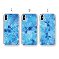 ＊選べる＊『Blue gem jellyfish 01』ハード/TPU/スマホケース/iPhone/Android 1枚目の画像