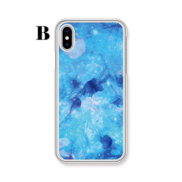 ＊選べる＊『Blue gem jellyfish 01』ハード/TPU/スマホケース/iPhone/Android 3枚目の画像