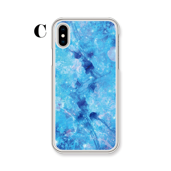 ＊選べる＊『Blue gem jellyfish 01』ハード/TPU/スマホケース/iPhone/Android 4枚目の画像