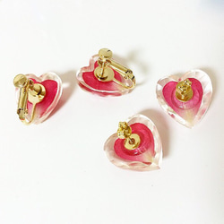 heart petal♡ピアス/イヤリング 2枚目の画像