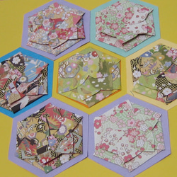 ハニカム花畑カードA４サイズ 2枚目の画像