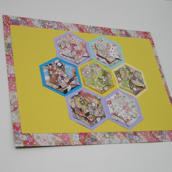 ハニカム花畑カードA４サイズ 6枚目の画像
