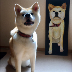 ペットの似顔絵等身大ボード大型犬専用 4枚目の画像