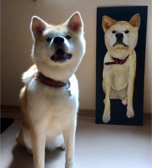 ペットの似顔絵等身大ボード大型犬専用 4枚目の画像