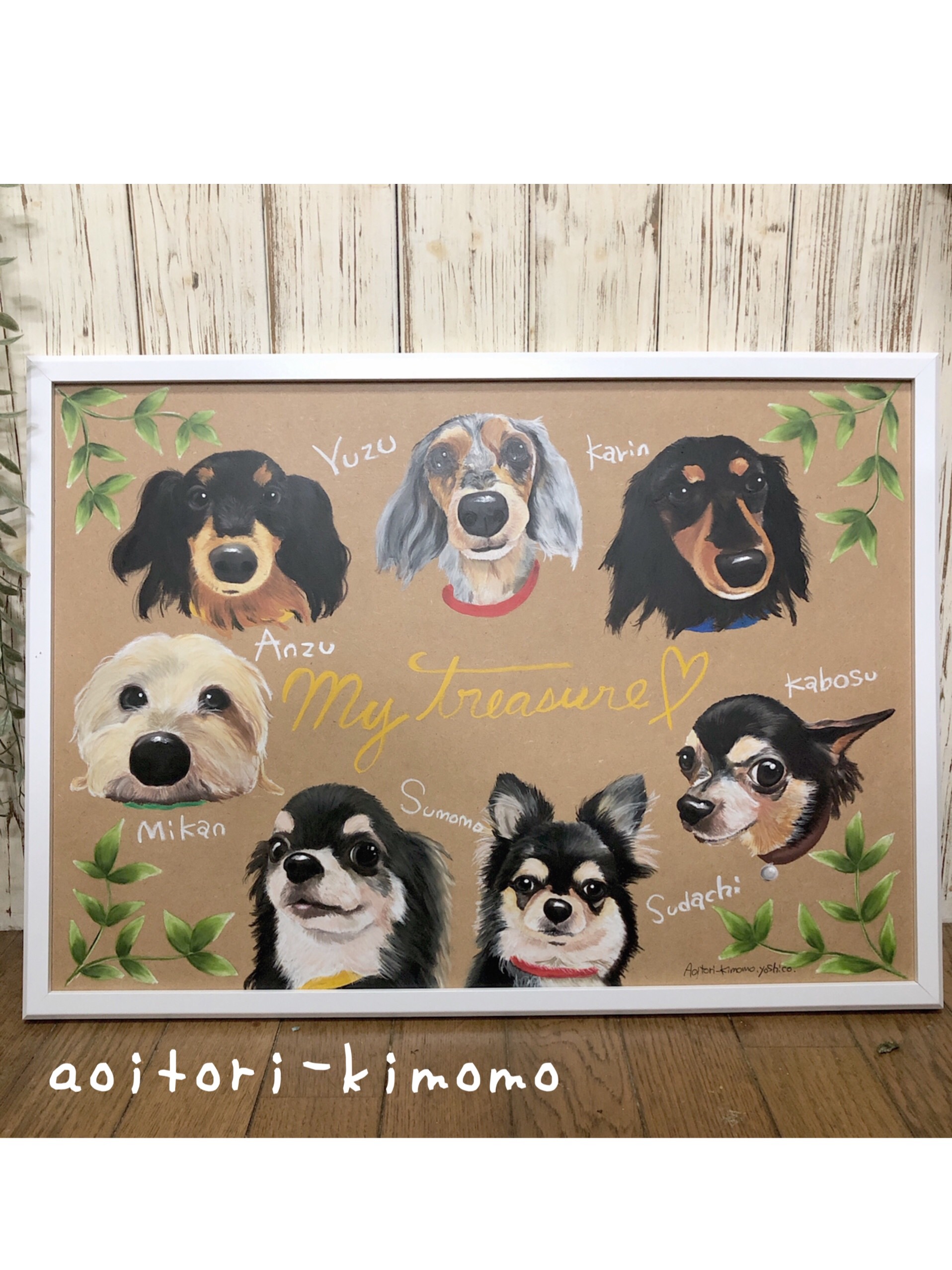 多頭飼い似顔絵ボード 10,920円