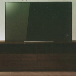 ダークウオールナット色　巾１２０ｃｍの落ち着いたお色のテレビ台、テレビボードです。 9枚目の画像
