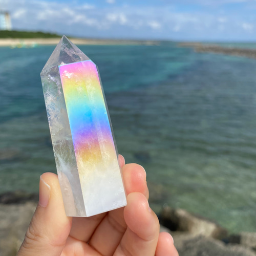 虹入りクリスタル　レインボークリスタル　ルース 虹入り レインボー入り - 夕星庵 -Venus Crystals-