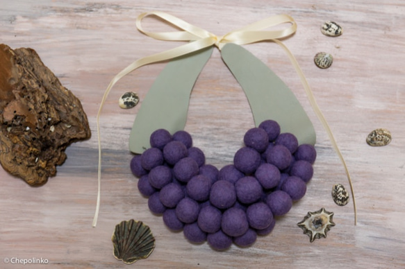 Statement Necklace (Lavender) 2枚目の画像