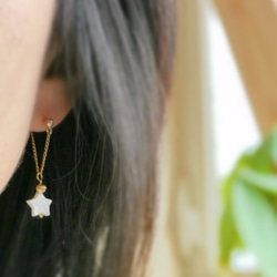 <送料無料>Star triangle pierce 2枚目の画像