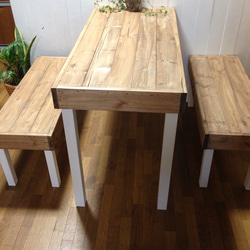 カントリー風⭐️ダイニングテーブルセット 3枚目の画像