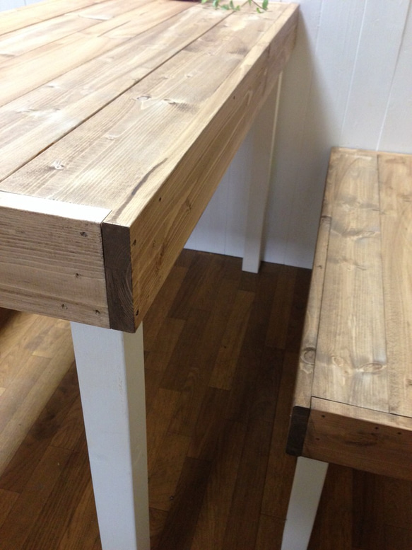 カントリー風⭐️ダイニングテーブルセット 4枚目の画像