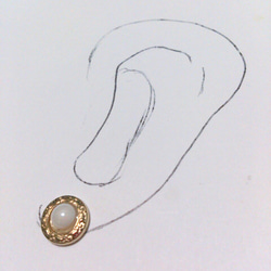 mini pearl button(ピアス*イヤリング) 2枚目の画像