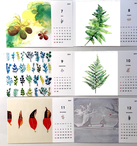 2019年『植物・草 卓上カレンダー』 4枚目の画像