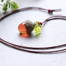   オレンジペンダントネックレス K10イエローゴールド オレンジムーンストーン ペンダント