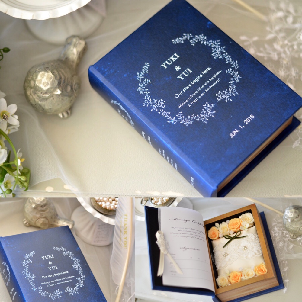 sale開催中♪リーヴル - Livre -結婚証明書＆リングピローお二人だけのお名前入りブック