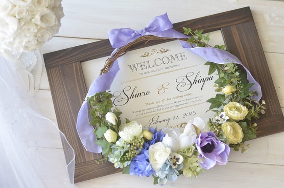 ゼクシィ掲載商品　★送料無料★アリア・リージュ -aria lige -ウェルカムボード