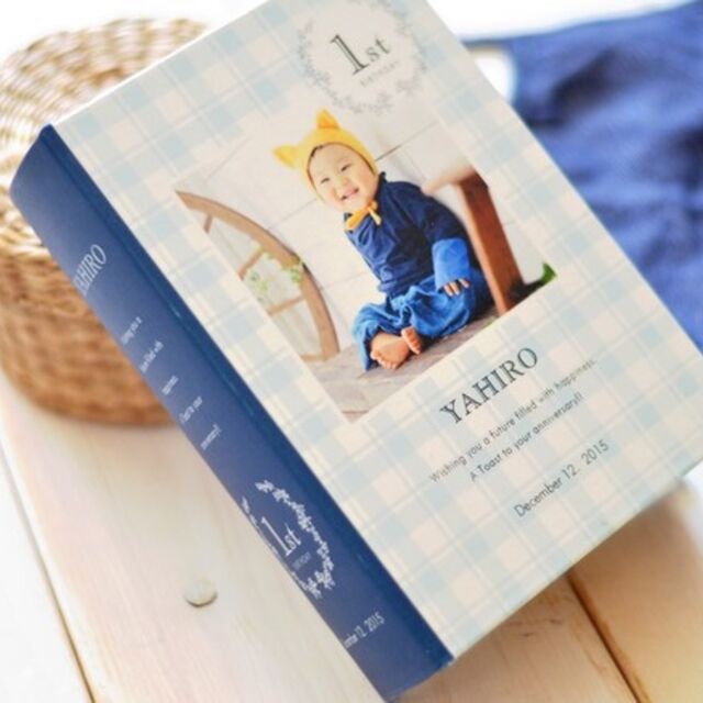 -petit fino- お誕生記念など我が子に贈るメモリアルbook♪ボックス 　乳歯入れやへその緒入れにも