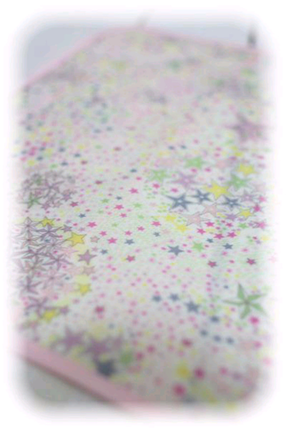 ＬＩＢＥＲＴＹラミネート素材のランドセルカバー「Ａｄｅｌａｊｄａ」パープル×ベビーピンク 4枚目の画像