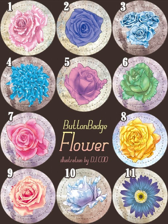 Aloha様　　　デイジー花　キラキラブローチ　バッジ　大きいサイズ Aloha様 デイジー花 キラキラブローチ バッジ 大きいサイズ
