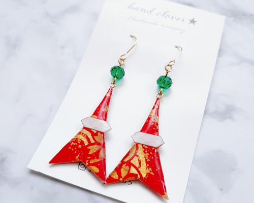 ♡ハンドメイド♡ビジューピアスイヤリング№47 588大ぶり/ビーズ刺繍/ビシュー/シルバー/ハンドメイドピアス
