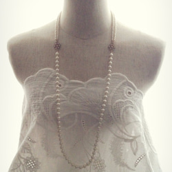 "vintage"petite fleur（long-necklace） 3枚目の画像