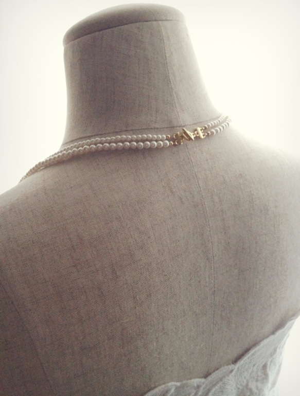 "vintage"petite fleur（long-necklace） 4枚目の画像