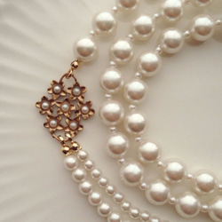 "vintage"petite fleur（long-necklace） 5枚目の画像