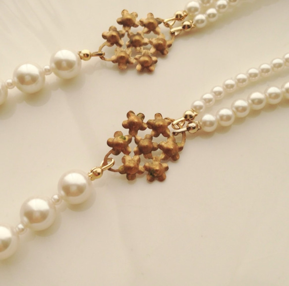 "vintage"petite fleur（long-necklace） 6枚目の画像