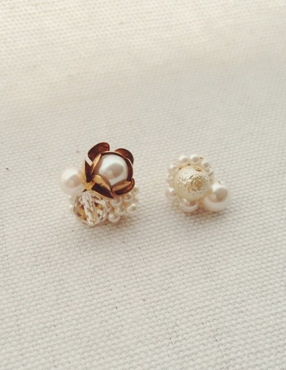 floraison（pierced earrings・両耳用） 3枚目の画像