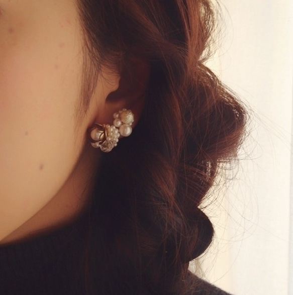floraison（pierced earrings・両耳用） 5枚目の画像