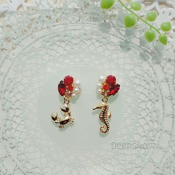 カニのおめかし ピアス レアなカニモチーフ♡]CHANEL ピアス