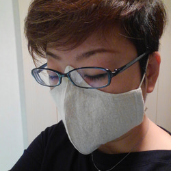 メガネが曇らないマスク『メガネちゃん用マスク』 立体マスク　インフルエンザ菌を死滅させる生地使用　ジュニアサイズ 3枚目の画像