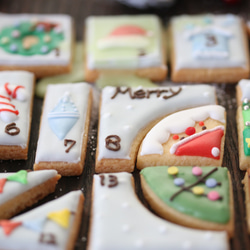 アドベントカレンダーのアイシングクッキー （Advent icingcookie) 4枚目の画像