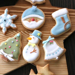 X'mas限定 クリスマスのアイシングクッキー （Christmas icingcookie) 1枚目の画像