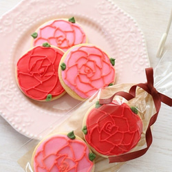 ギフトクッキー ばらのアイシングクッキー<rose icingcookie> 2枚目の画像