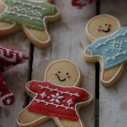 X'mas限定 ジンジャーマンのアイシングクッキー （ginger boy's