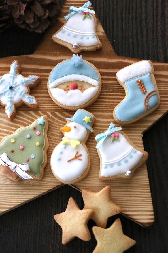 専用ページ/アイシングクッキー/クリスマス アイシングクッキー】クリスマスアドベントアイシングクッキー24