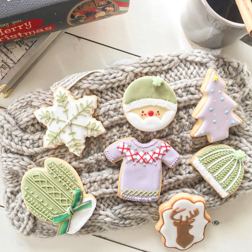 X'mas限定 クリスマスのアイシングクッキー （Christmas