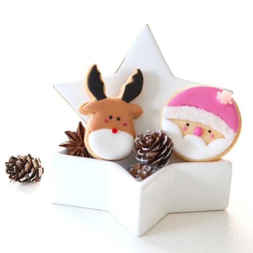 X'mas限定 クリスマスのアイシングクッキー （Christmas icingcookie